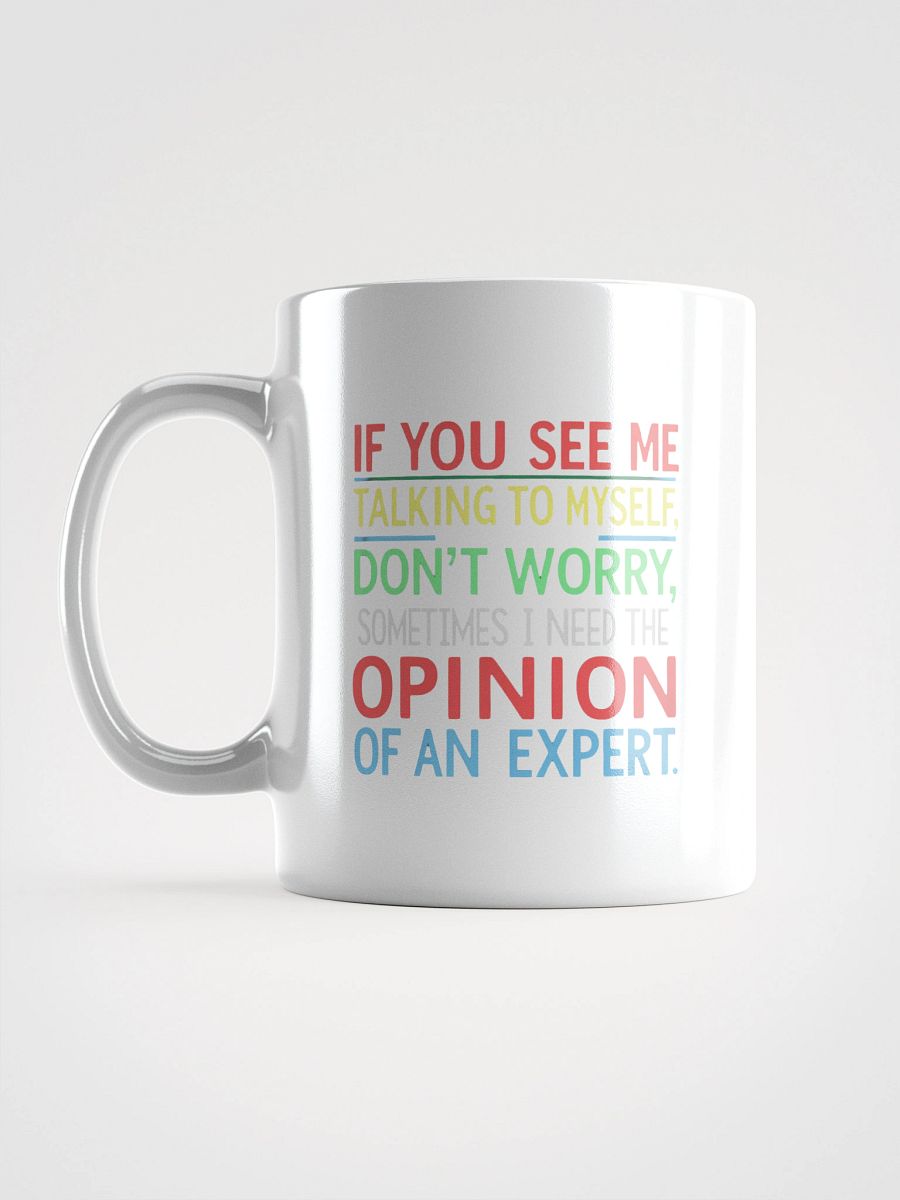 Expert Opinion White Glossy Mug product image (3)