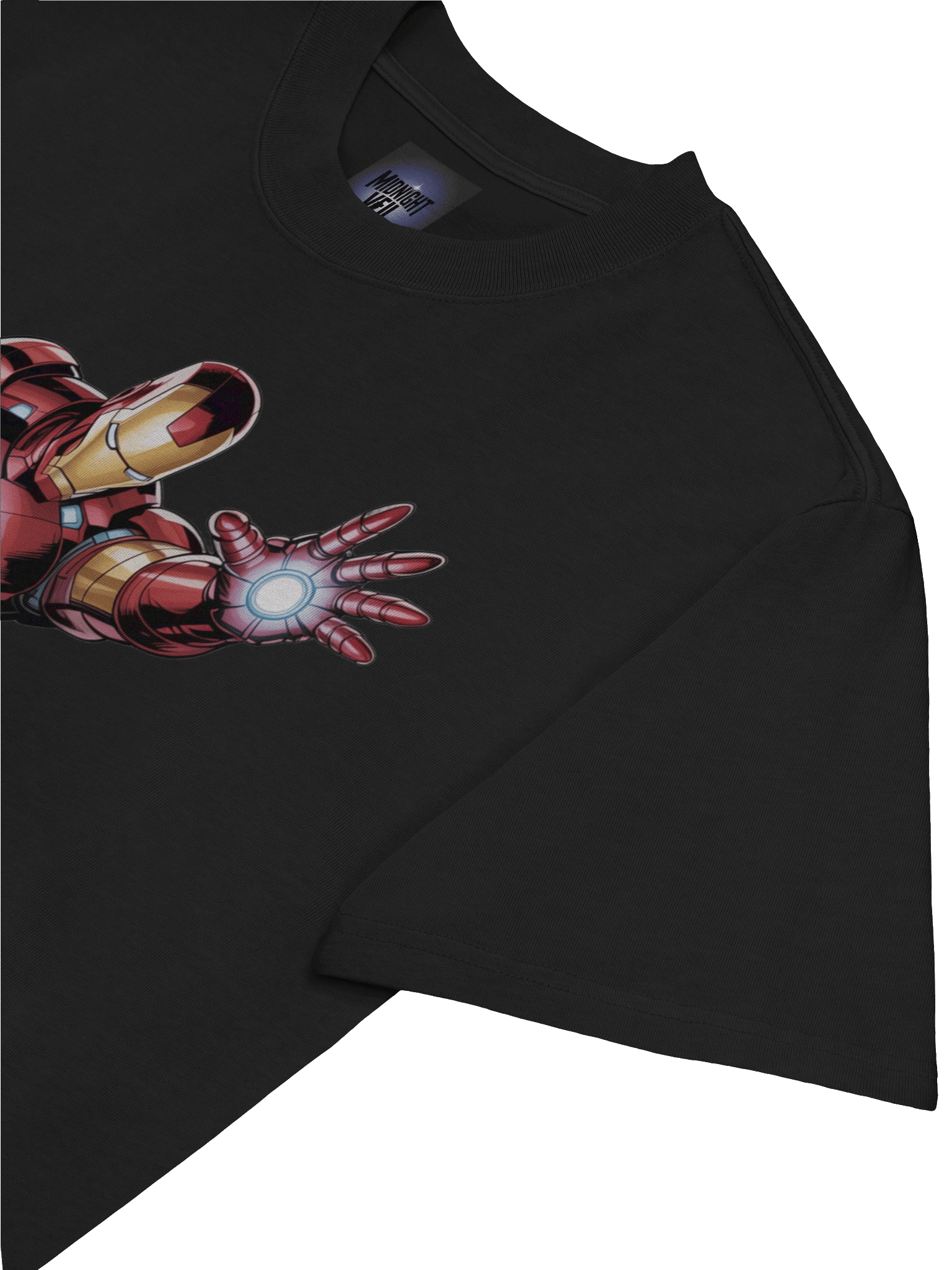Arc Reactor Eclipse: Iron Man Oversized Faded T-Shirt product image (7)