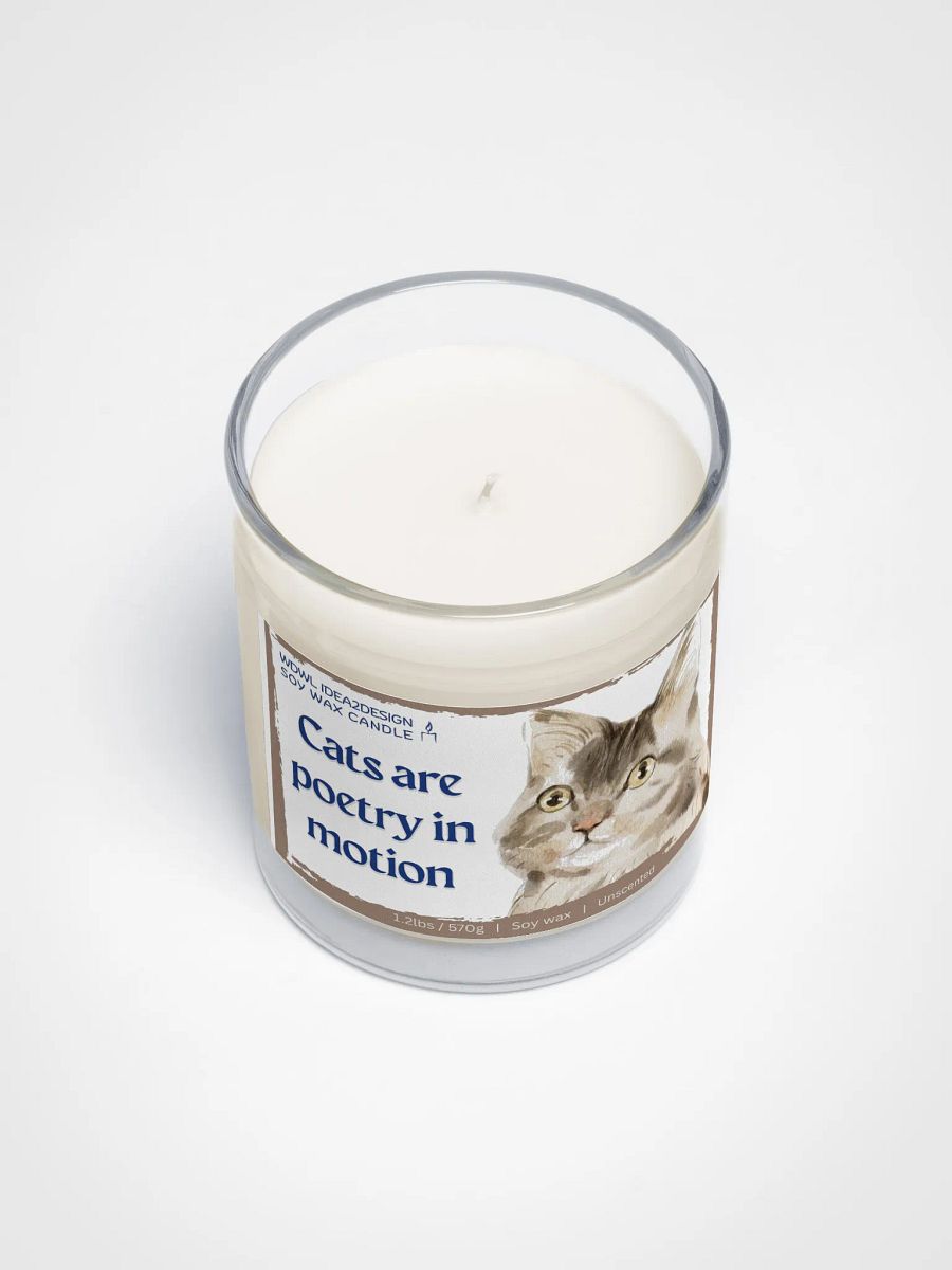 Tabby Cat Lover Best Gift, Large Capacity, Great Value & Eco-Friendly Candle – 1.2 lbs of Pure Serenity product image (3)