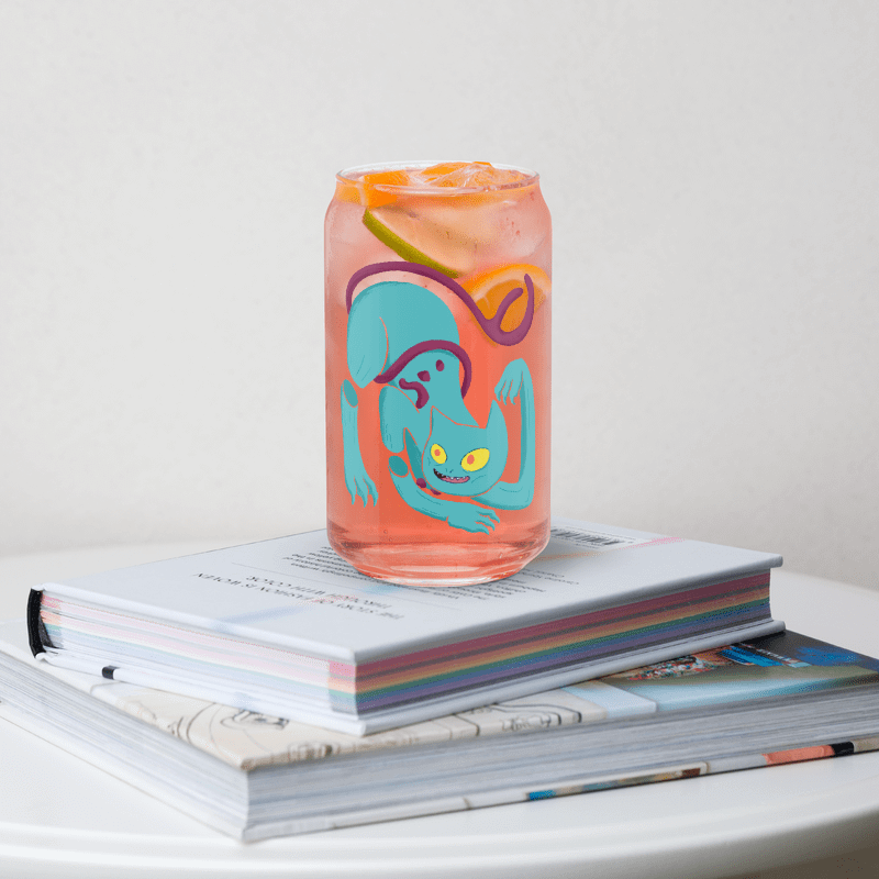 Demon Cat Can-Shaped Glass product image (9)