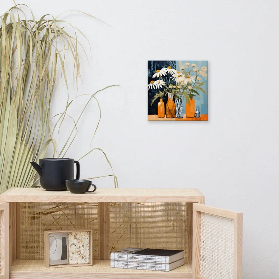 Art2401-78 Vase Flowers Still Life - Canvas Print - sm product image (6)