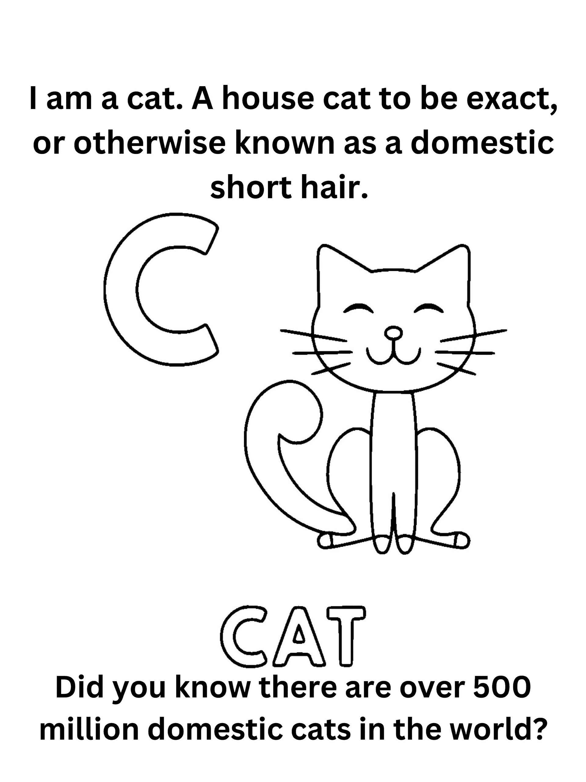 "Did You Know" Animal Facts Alphabet Coloring Pages product image (4)