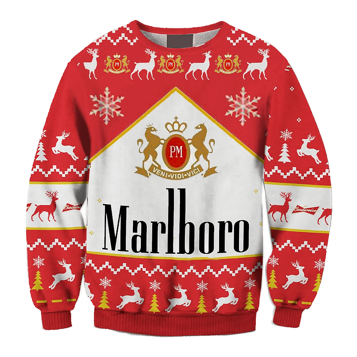 Hanorac unisex cu imprimeu Marlboro Fun Ugly Christmas product image (1)