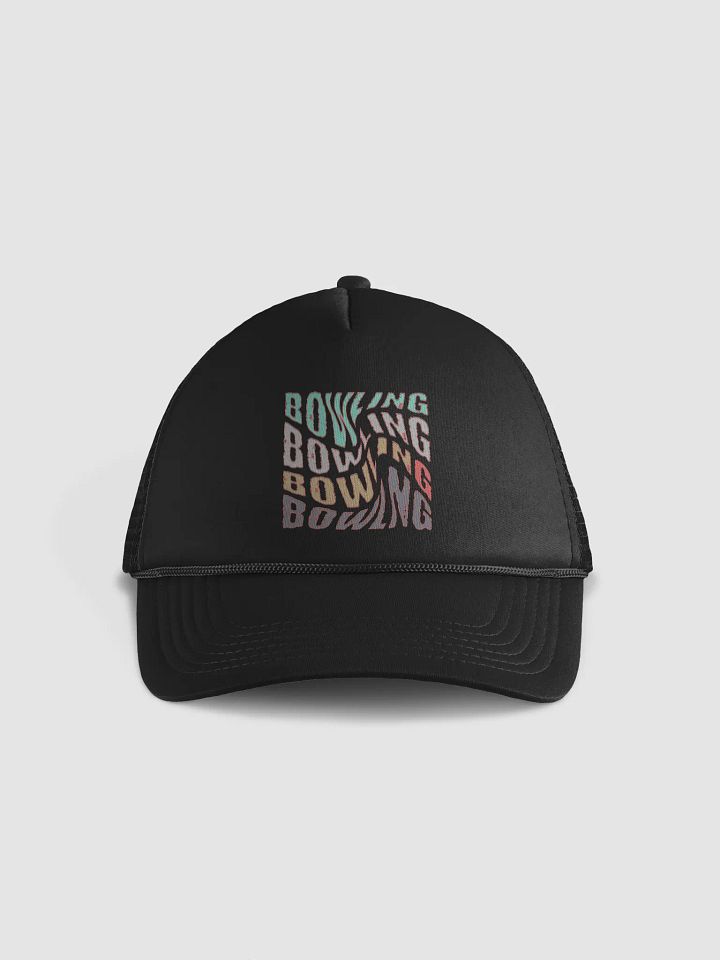 Mess Swirl Bowling Wavy of Color Foam Trucker Hat product image (1)
