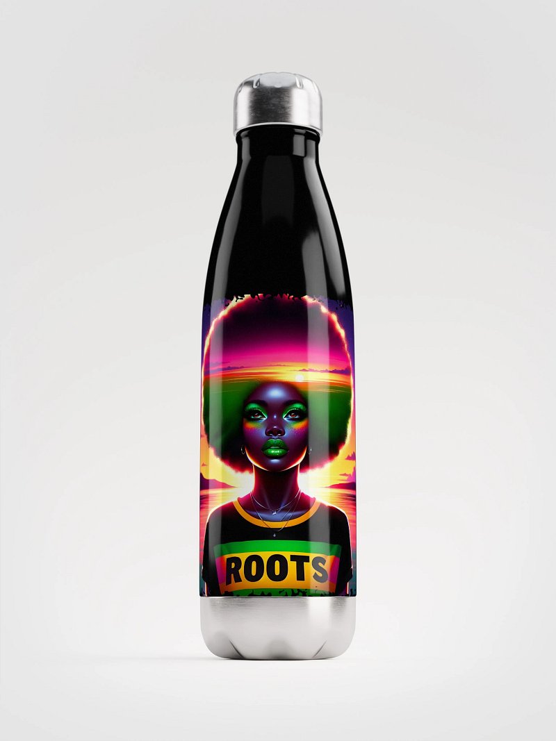 Neon Afro ROOTS Stainless Steel Water Bottle