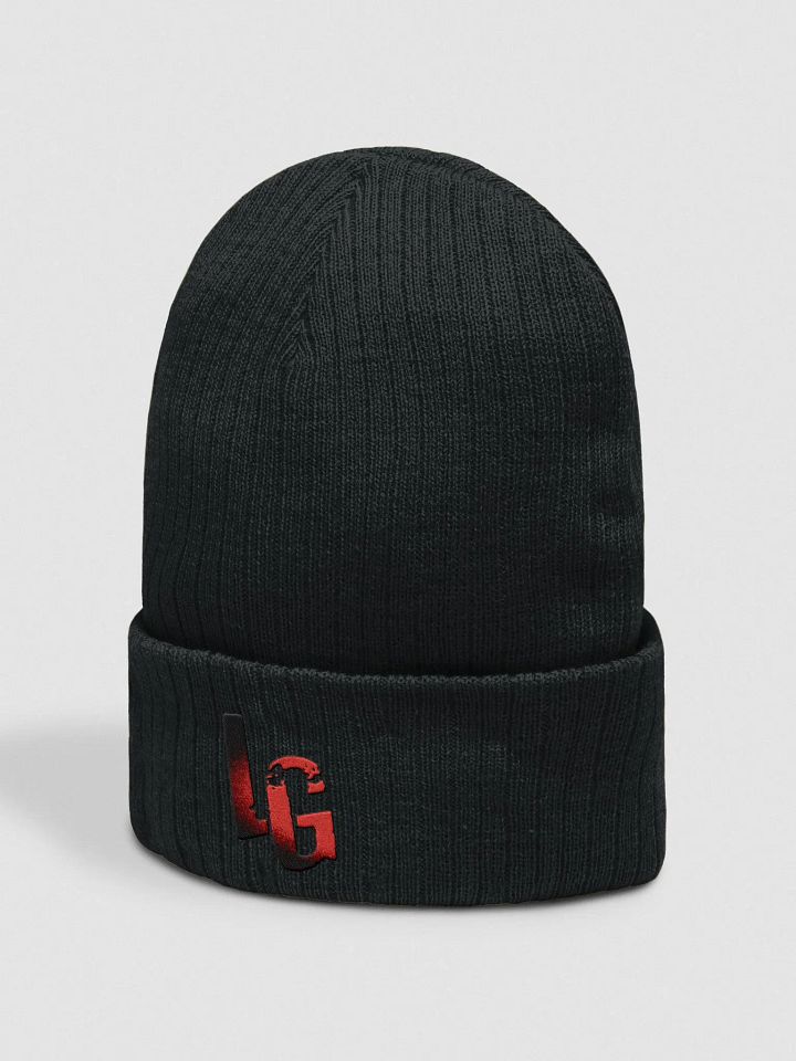 Ribbed Knit Beanie Embroidered Logo product image (4)