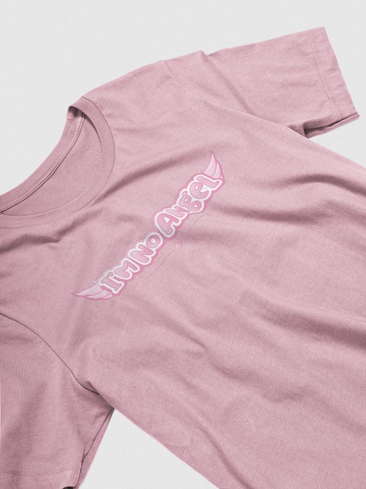 I'm No Angel Shirt (Pink text) product image (1)