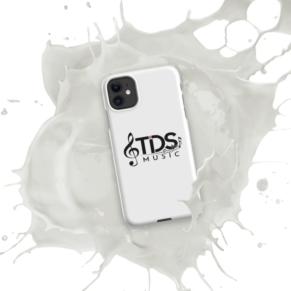 TDS Music White Glossy iPhone Snap Case with Music Notes Design product image (7)