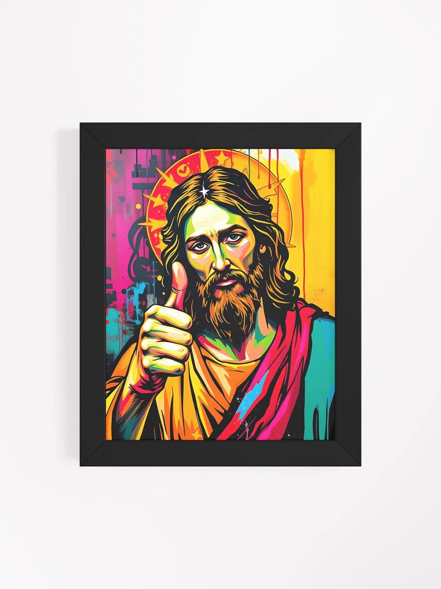 J DOg says Smoke the green, crack is whack, framed print, pop art product image (24)