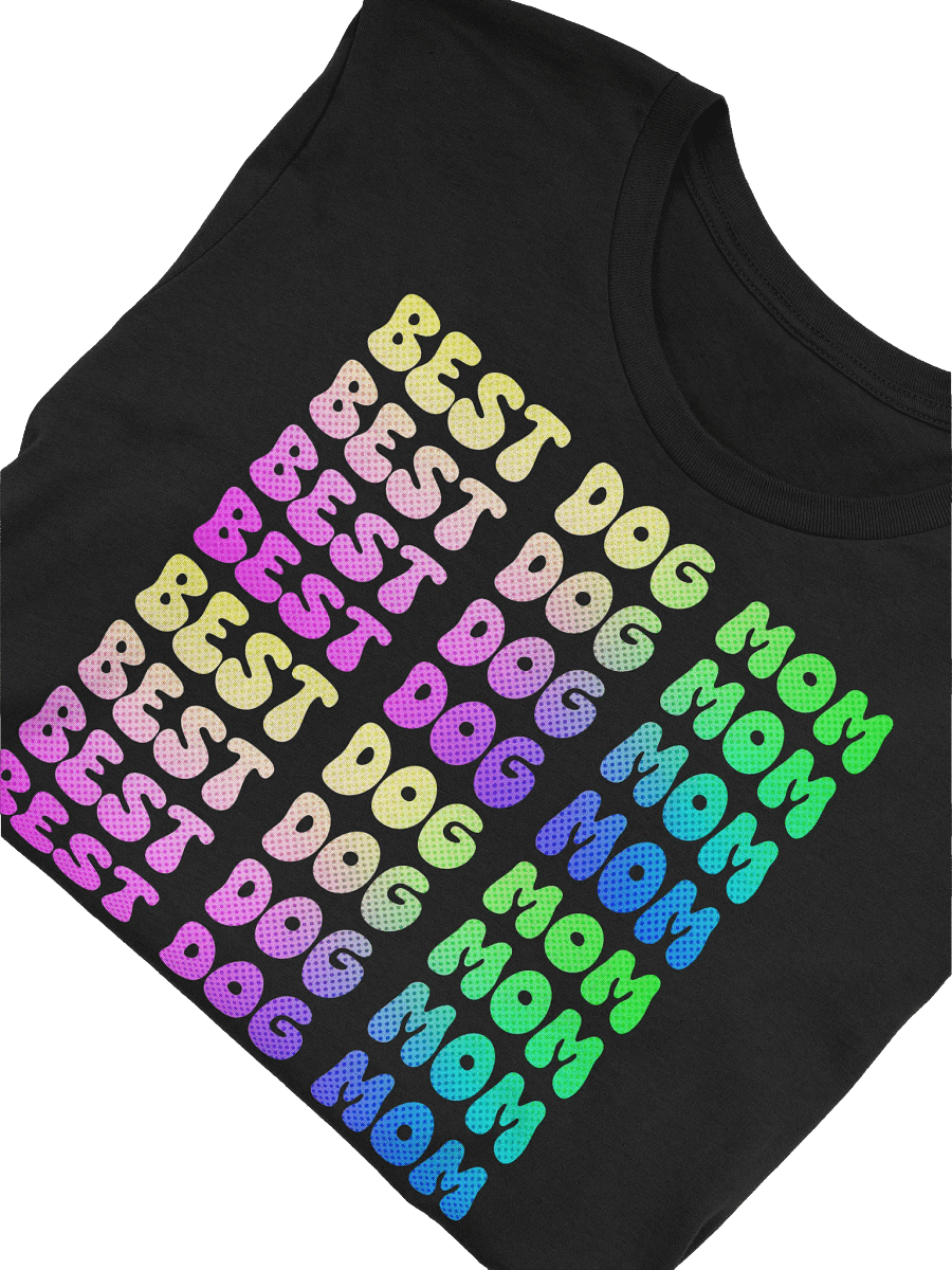 90's Inspired Colors Best Dog Mom T-Shirt product image (2)