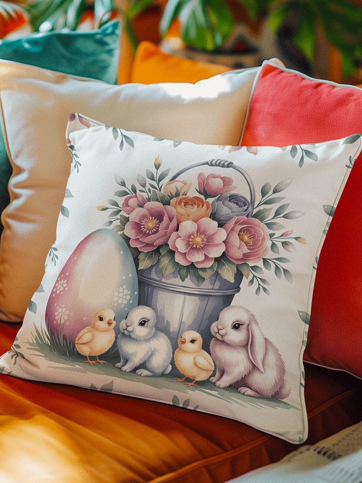 Easter Bunny Christian Faith All-Over Print Pillow product image (1)
