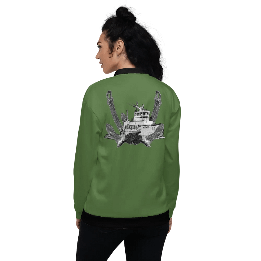 Twin Anchor Titan tug Green Bomber Jacket product image (8)