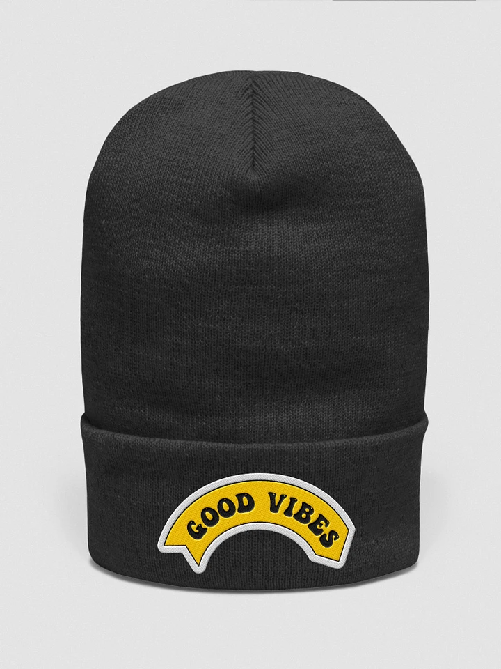 By Lia Good Vibes Embroidered Cuffed Beanie product image (9)