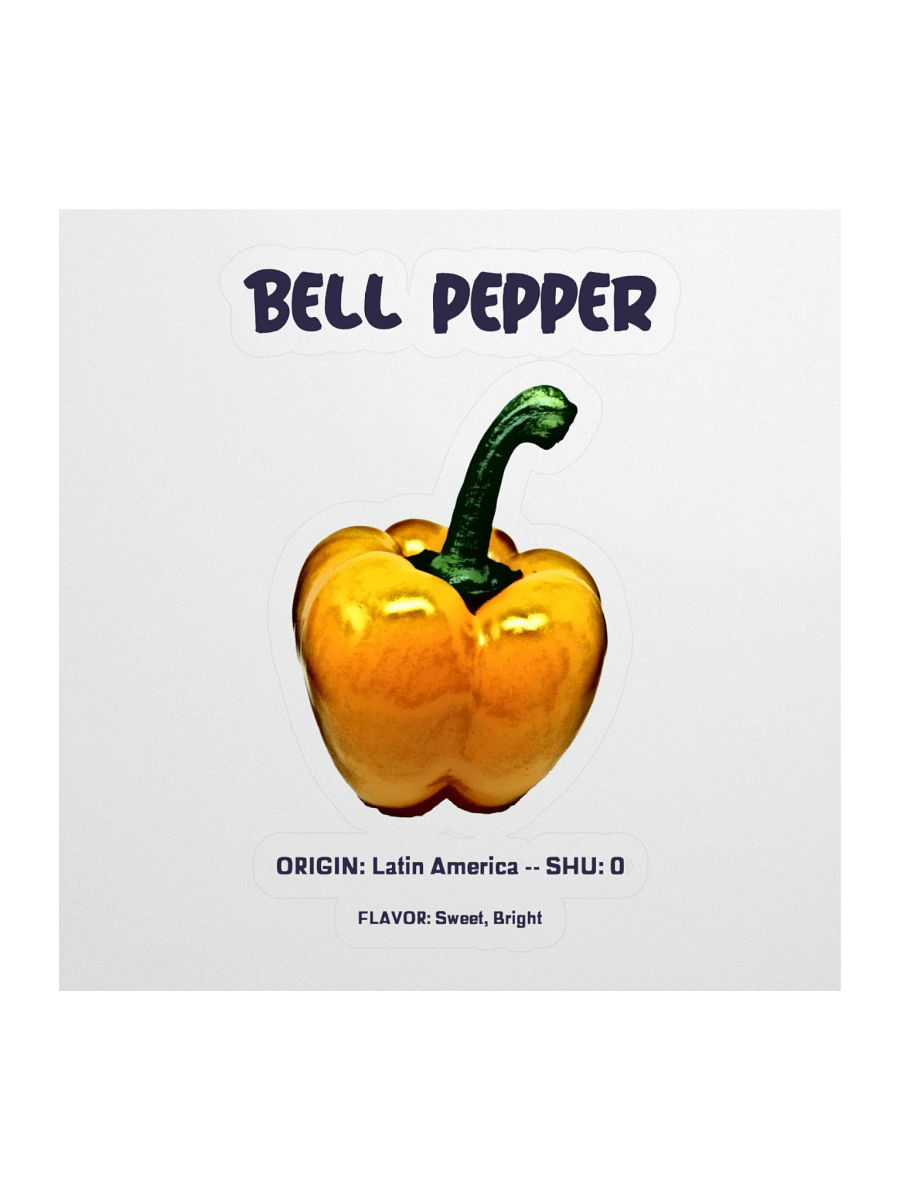 Vibrant Bell Pepper Kiss Cut Stickers product image (1)