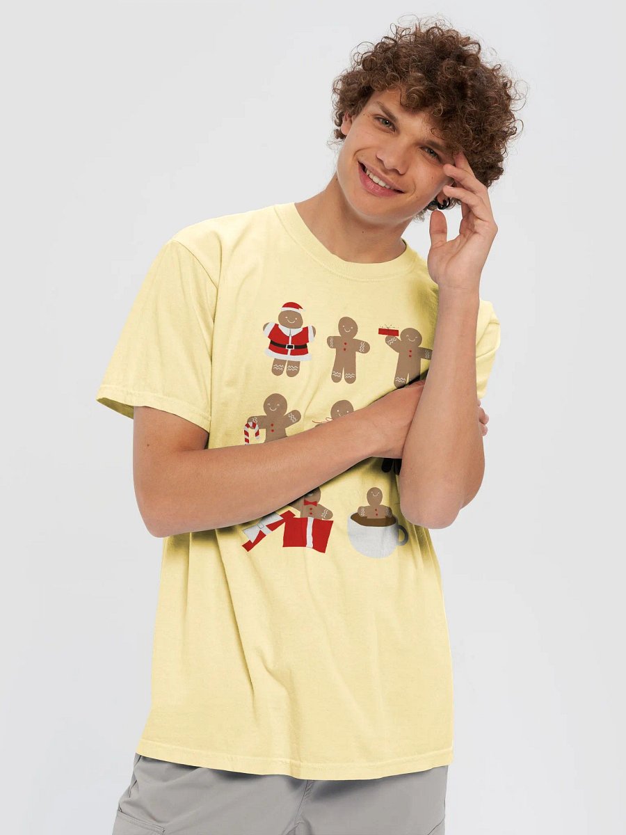 Gingerbread Man Collection Holiday Heavyweight T-Shirt product image (5)