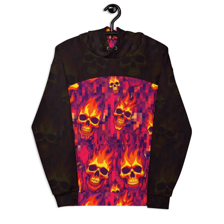 Neon Pixel Inferno Skulls (Obsidian) product image (7)