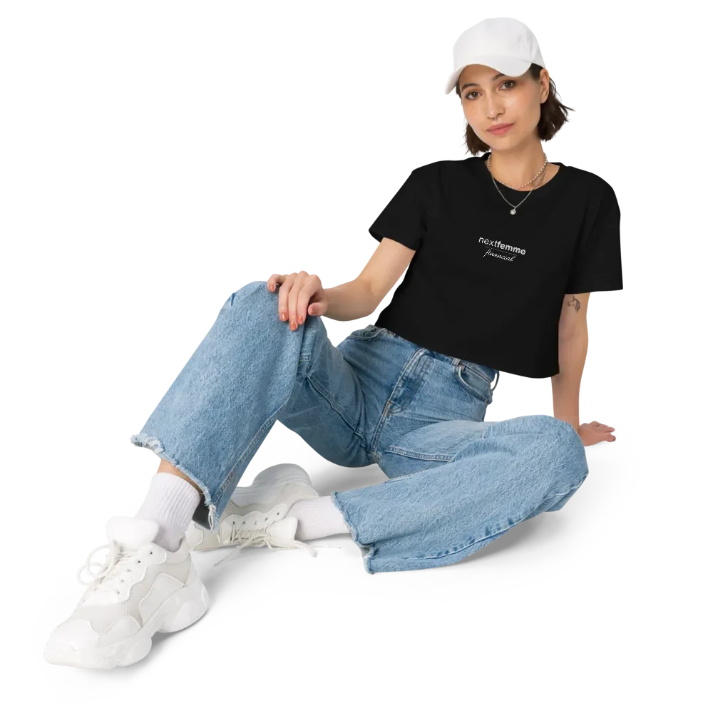 Premium Crop Top with White Logotype product image (9)