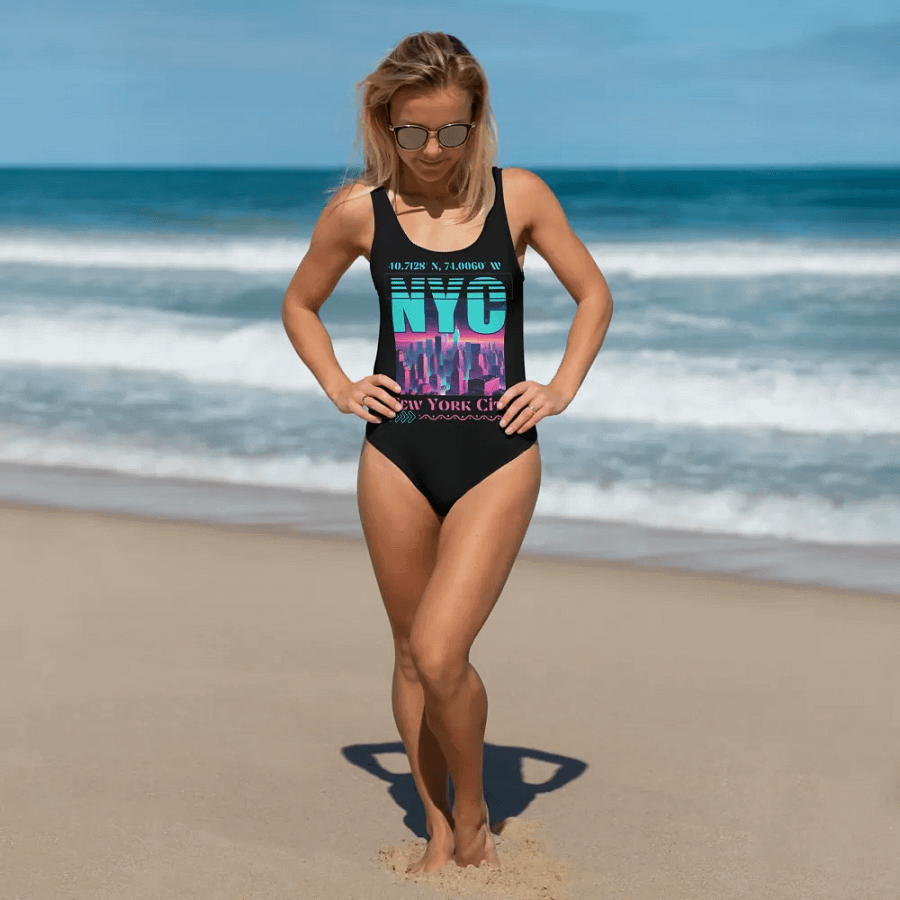 NYC New York City Graphic One piece Swimsuit product image (5)
