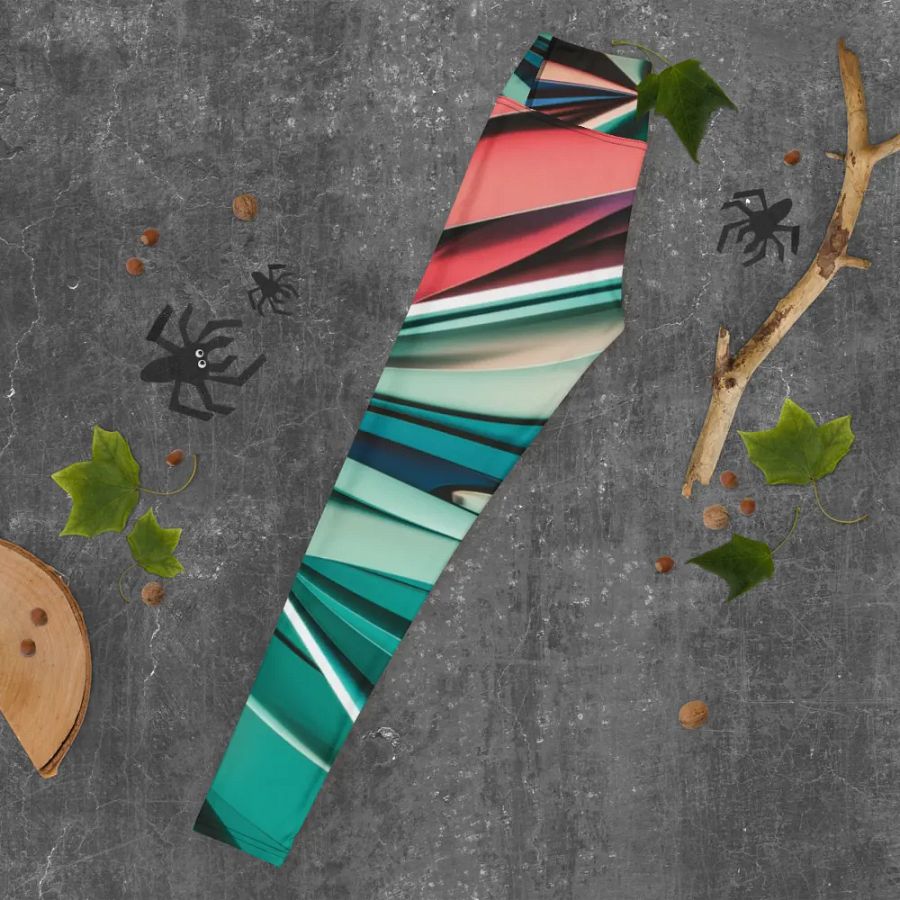 TDS Music Women's Yoga Leggings - Vibrant Abstract Design product image (3)