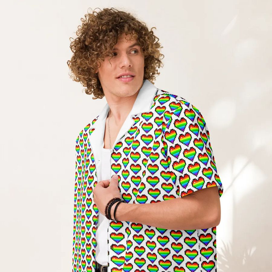Hawaiian Shirt - Hearts product image (7)