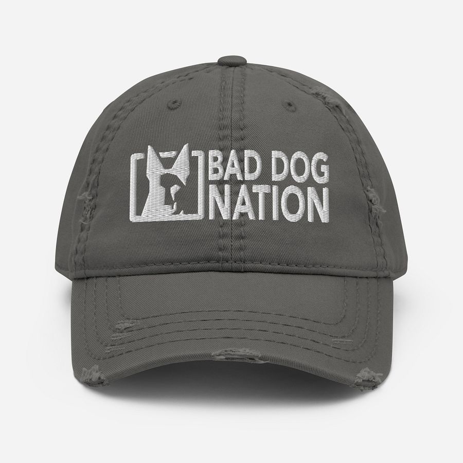 Bad Dog Nation - Embroidered Distressed Dad Hat product image (6)