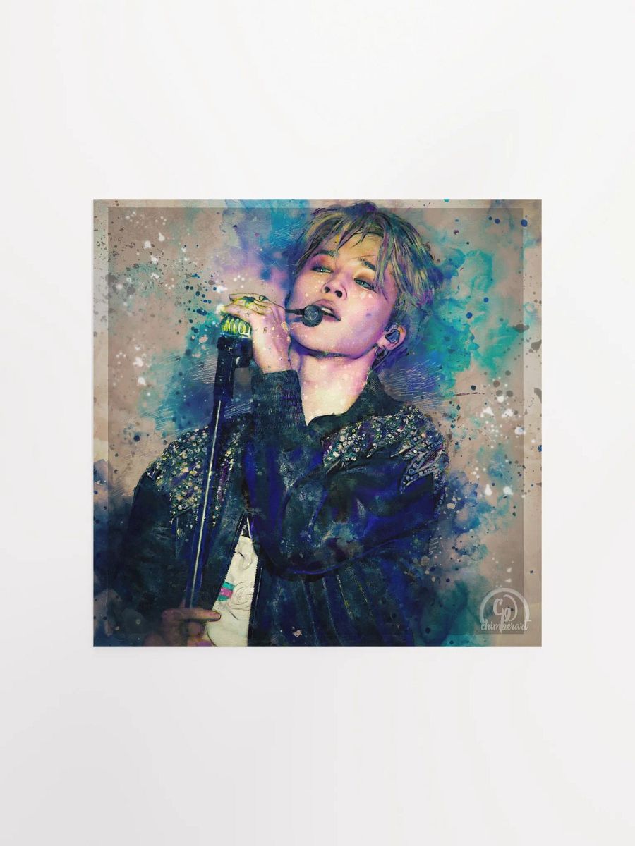 BTS - Kitty Gang Jimin at the mic Print (Unframed) - Designed by ChimberArt product image (11)