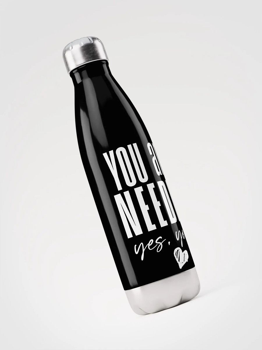 You are Needed Stainless Steel Bottle - black product image (3)