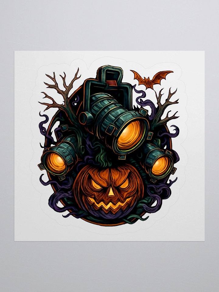 Theatrically Jerry: Halloween Series "Menacing Jack-O'-Lantern" Stage Lights Stickers product image (1)