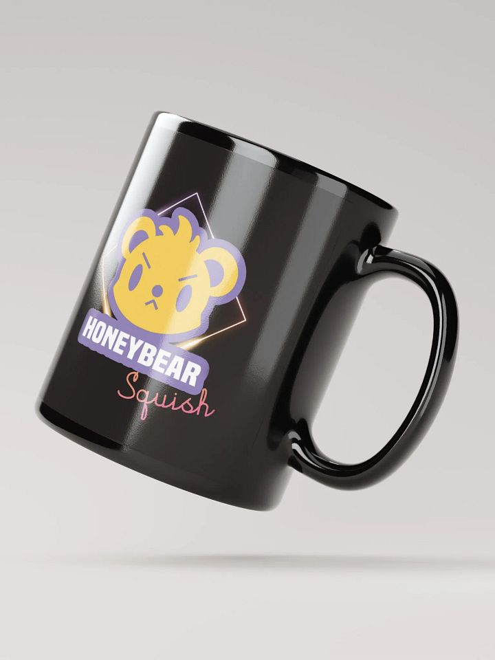 HONEYBEARSQUISH Black Glossy Mug product image (4)