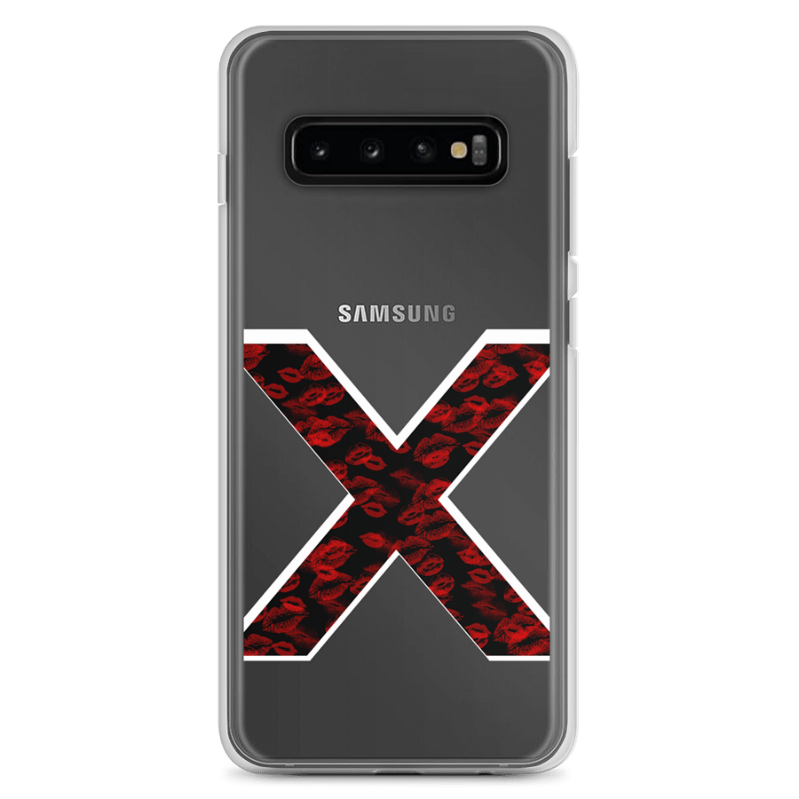 Black X Red Lipstick Kisses Phone Case S product image (2)
