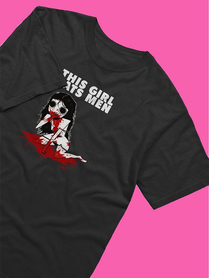 This Girl Eats Men Black T-Shirt product image (2)