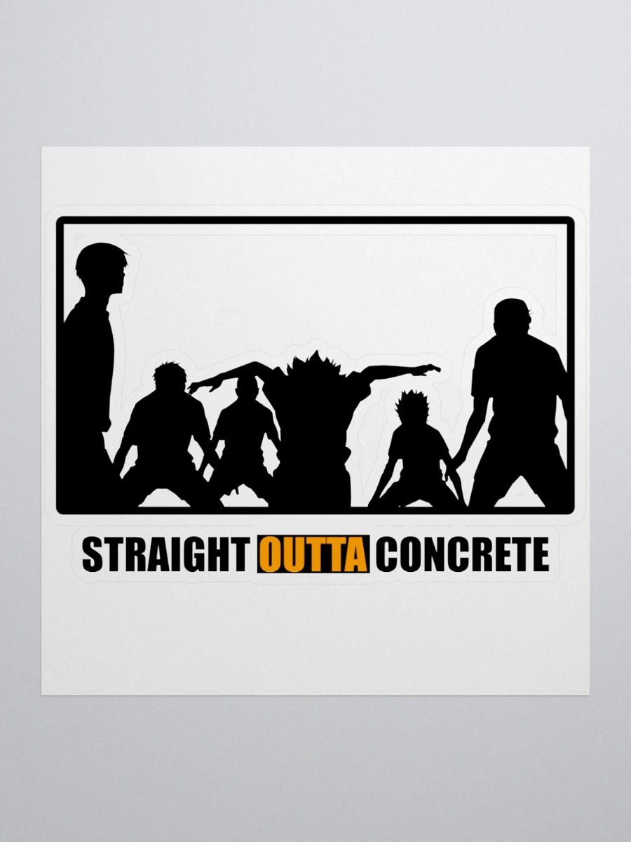 Karasuno 'SOC' Black Sticker product image (1)