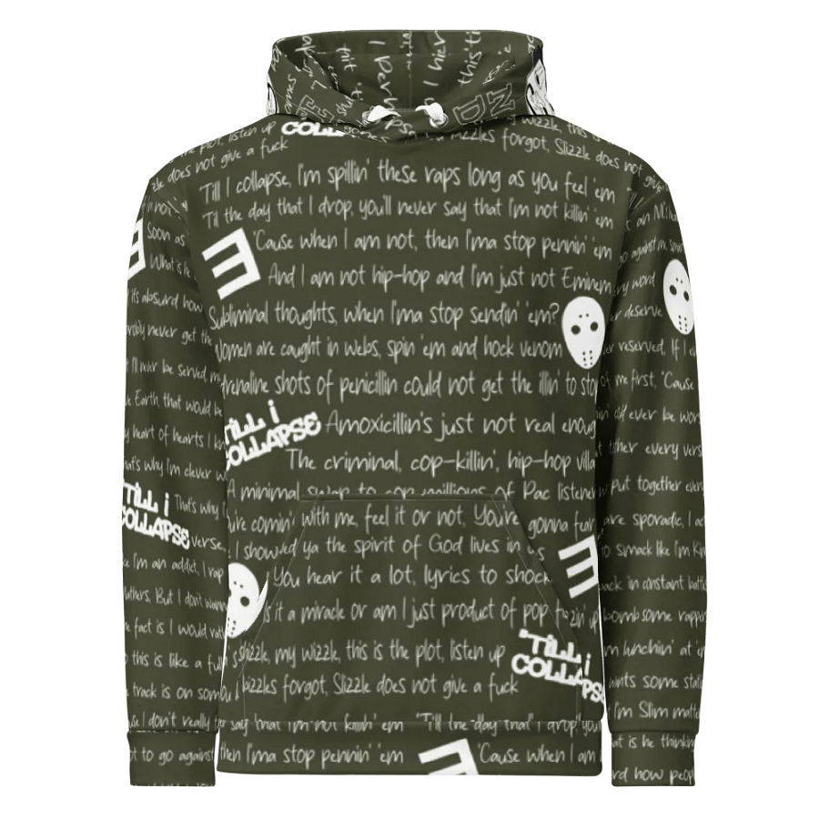 'Till I Collapse - Eminem - MILITARY GREEN - Unisex Hoodie product image (2)
