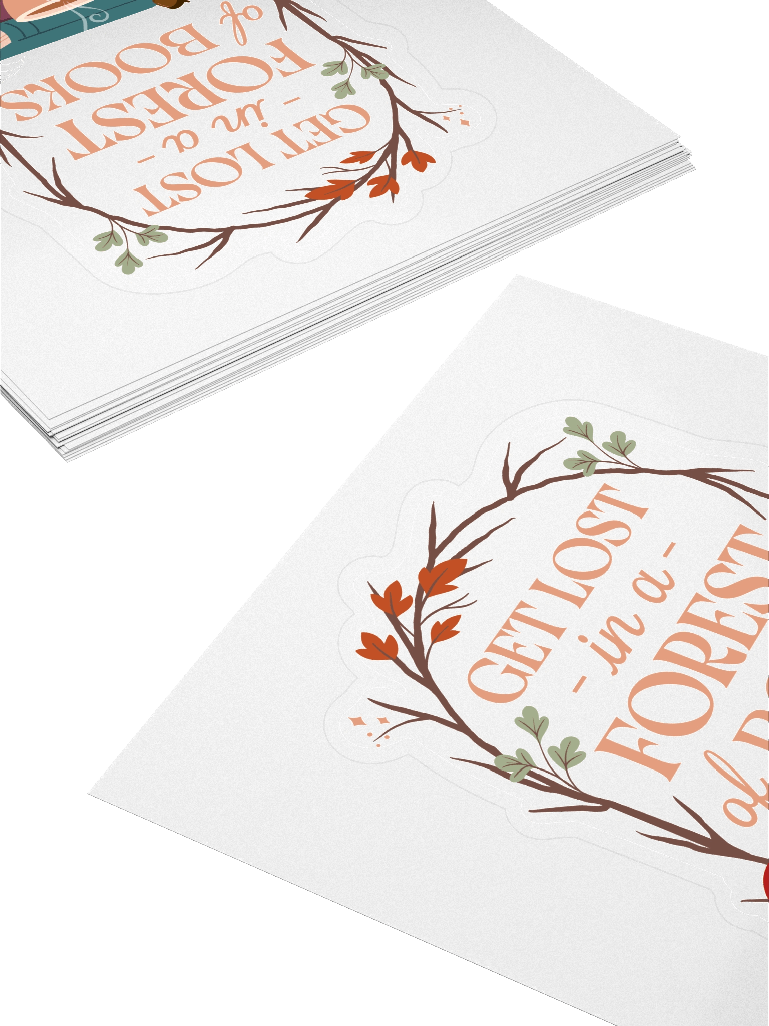 Get Lost in a Forest of Books Sticker product image (4)