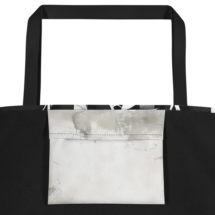 Tote Bag: Elegant Bamboo Chic Black and White Style product image (2)
