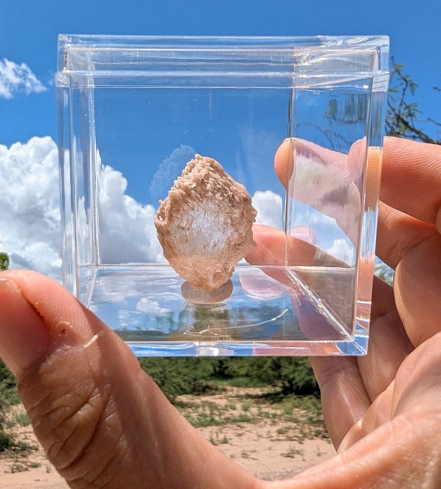 Crystal Clear Pink Selenite Mineral Specimen product image (1)