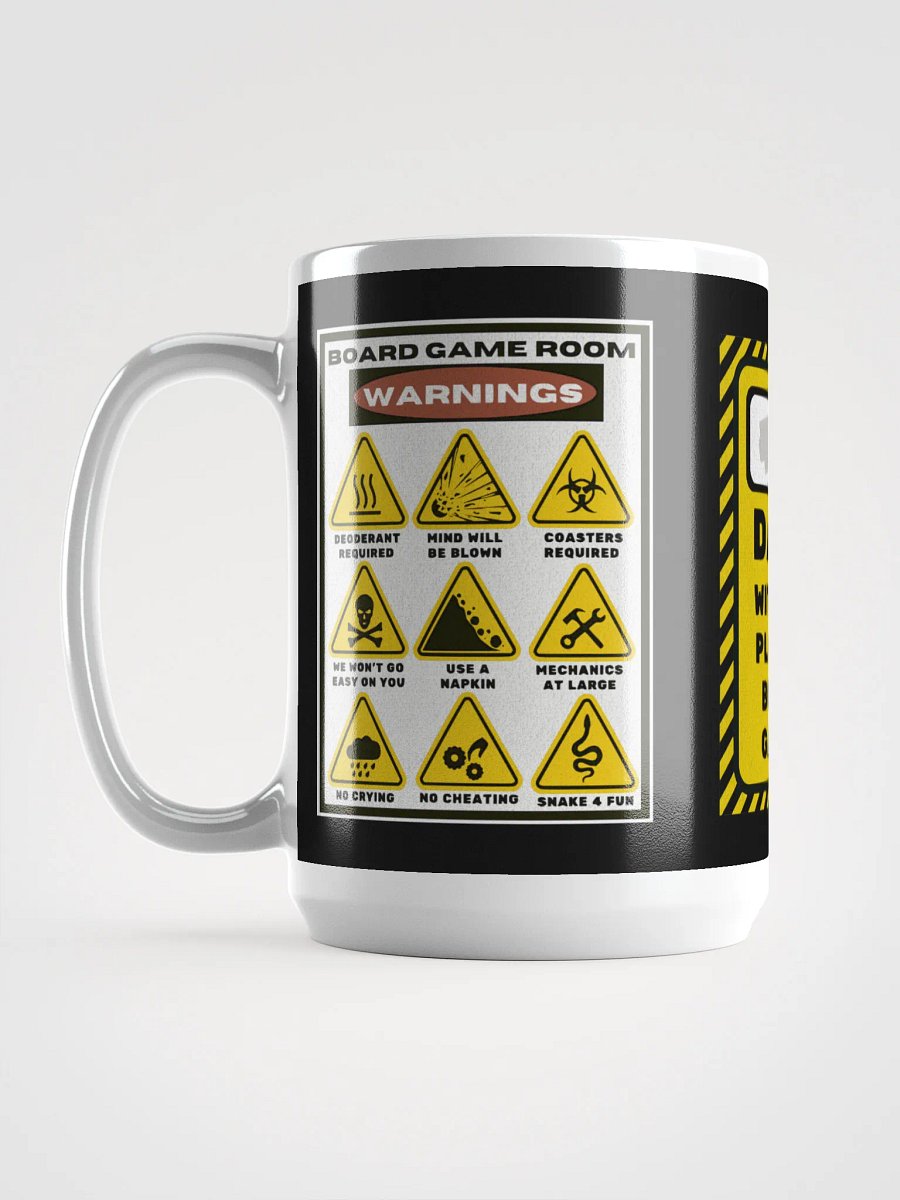Funny Warning Sign Mug for Board Gamers - 15 ounce product image (5)