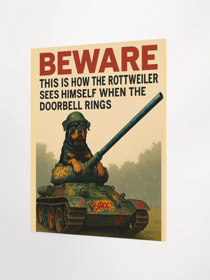 Rottweiler Doorbell - Matte Paper Poster product image (2)