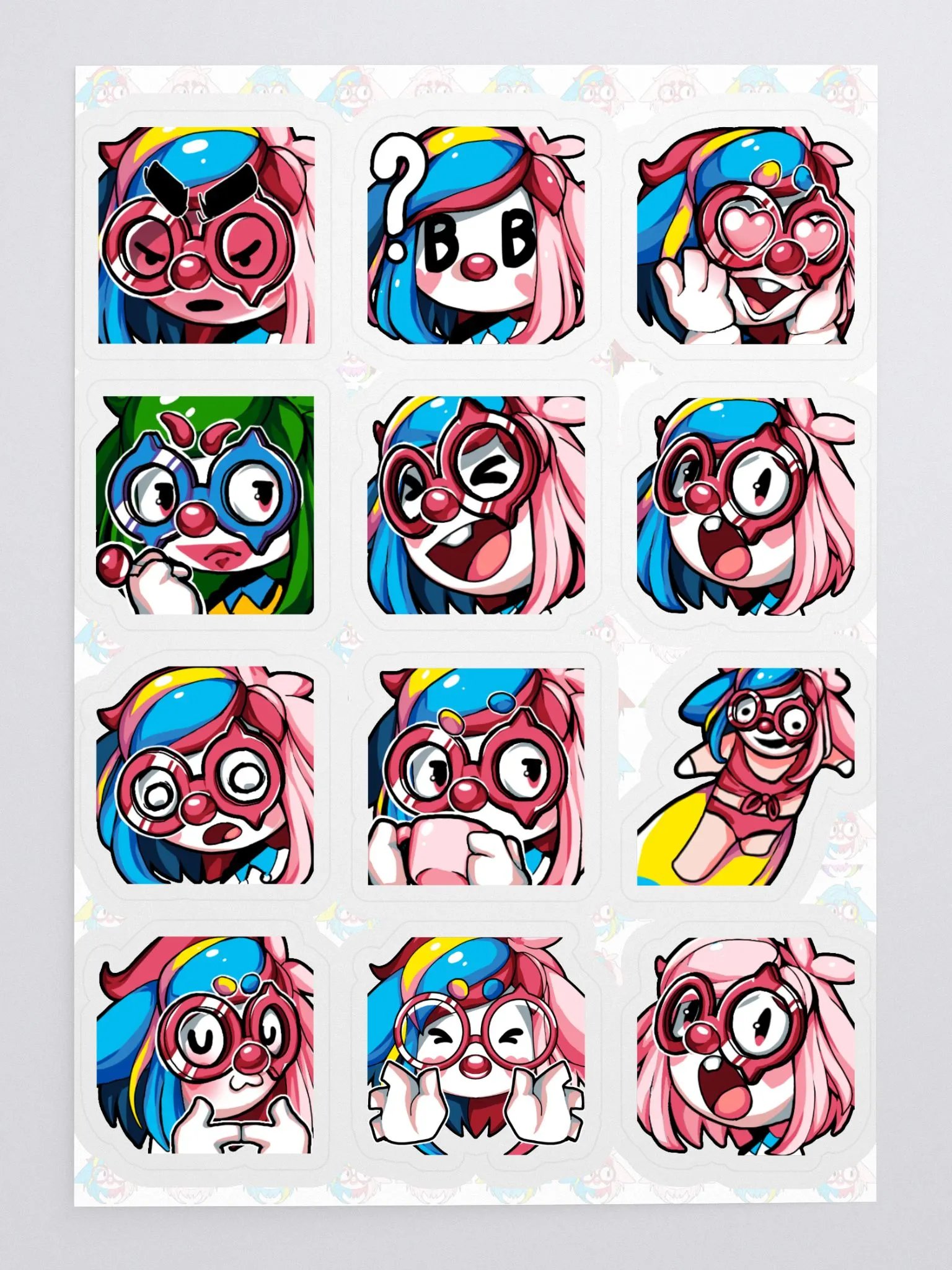 Emote Sticker Sheet product image (1)