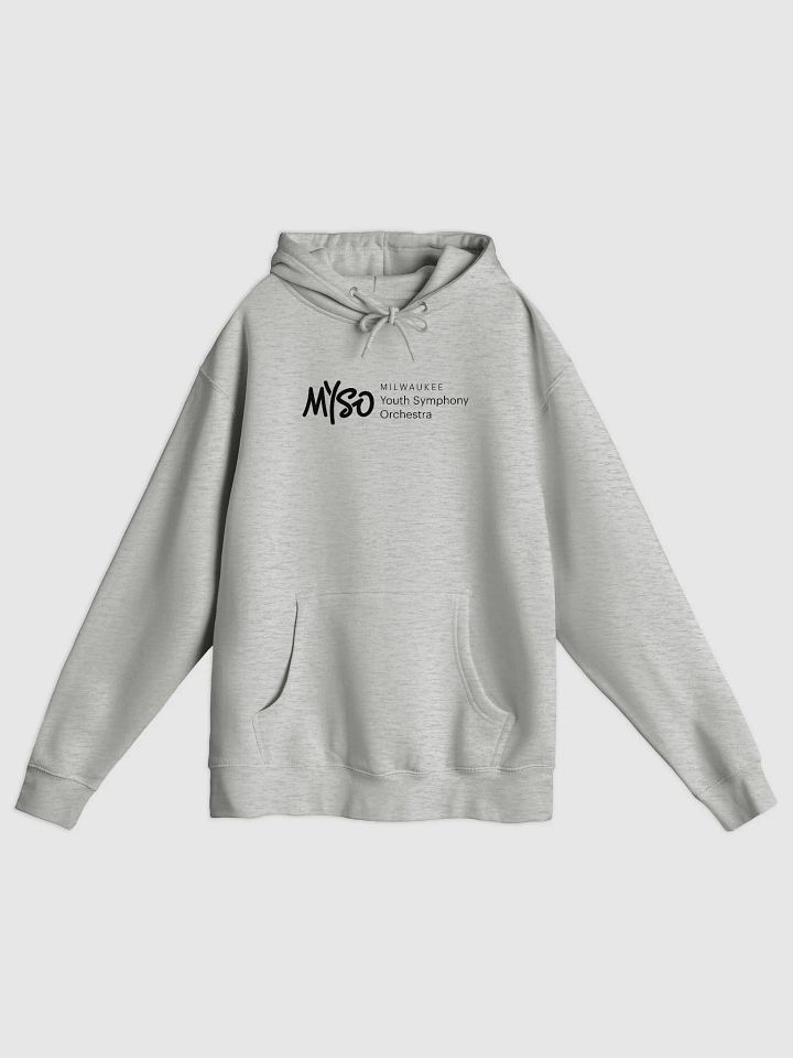 MYSO Grey Hoodie with Black Full Logo product image (1)