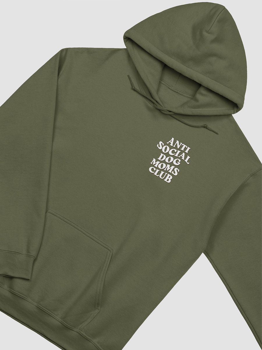 Anti Social Dog Moms Club Retro(White) Hooded Sweatshirt | Funny Introvert Hoodie for Dog Moms product image (26)