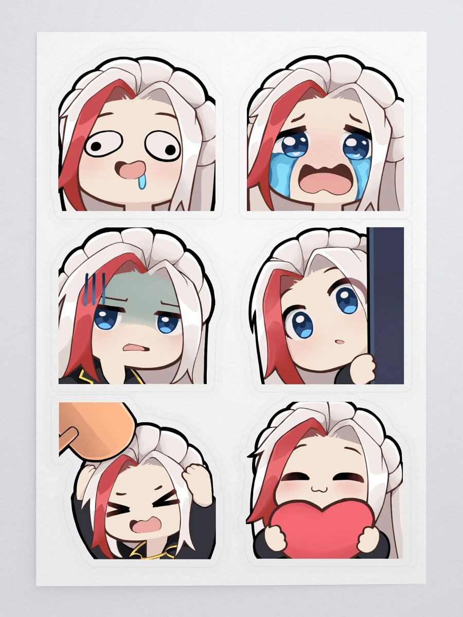 ReikiTea Emote Sticker Sheet product image (3)