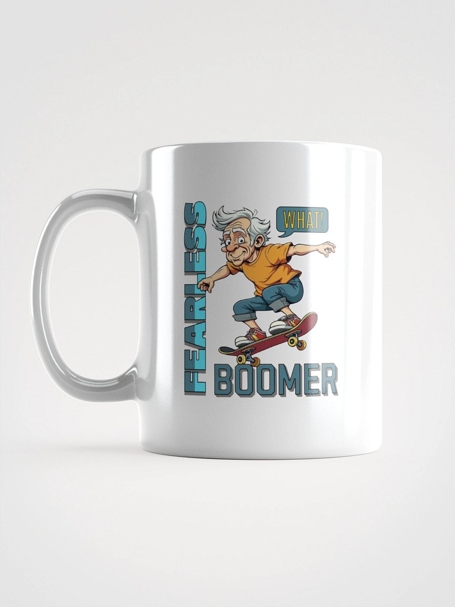 Fearless Boomer Skateboarding Glossy Mug product image (12)