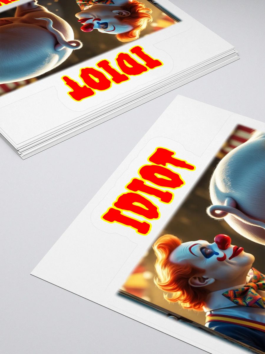 Mischievous Clown Kiss Cut Stickers product image (12)