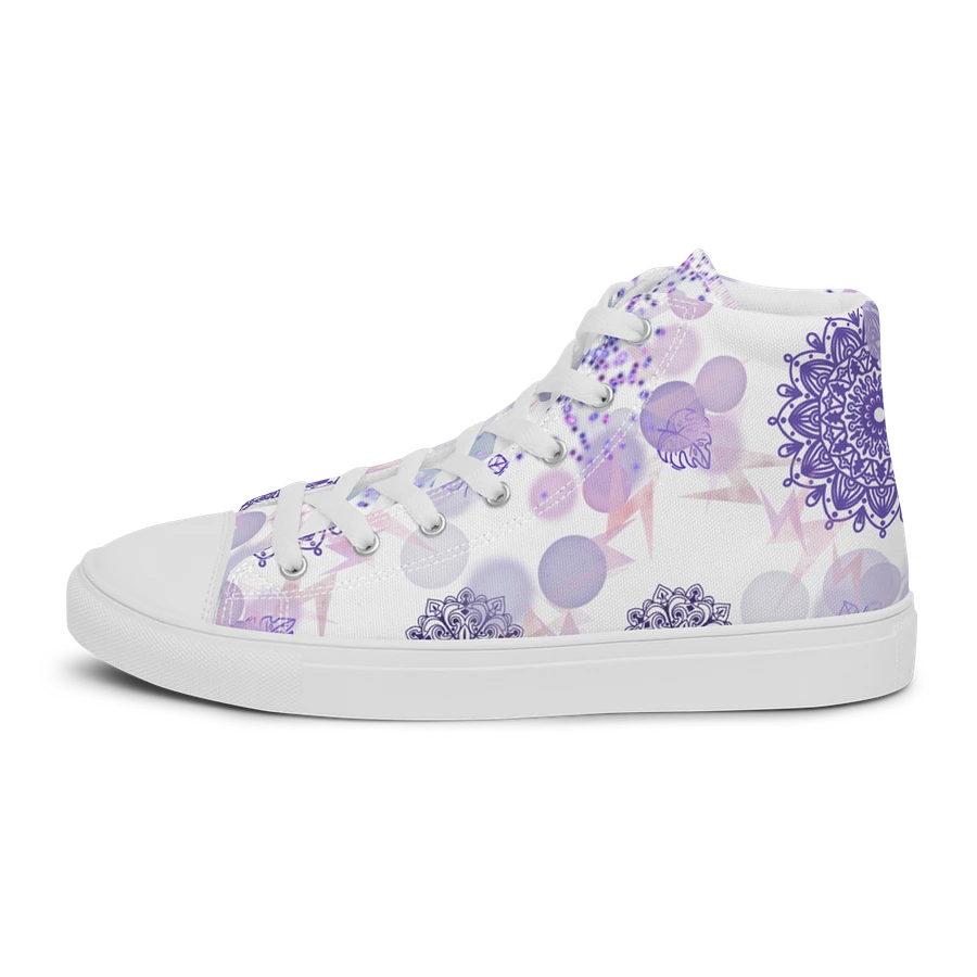 Lilac Mandala Lace Up Womens Shoes product image (6)