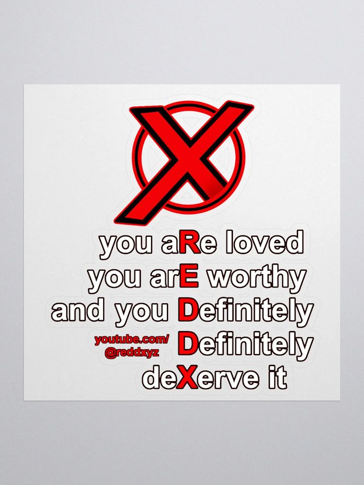 ReddX Affirmation Kiss Cut Stickers product image (1)