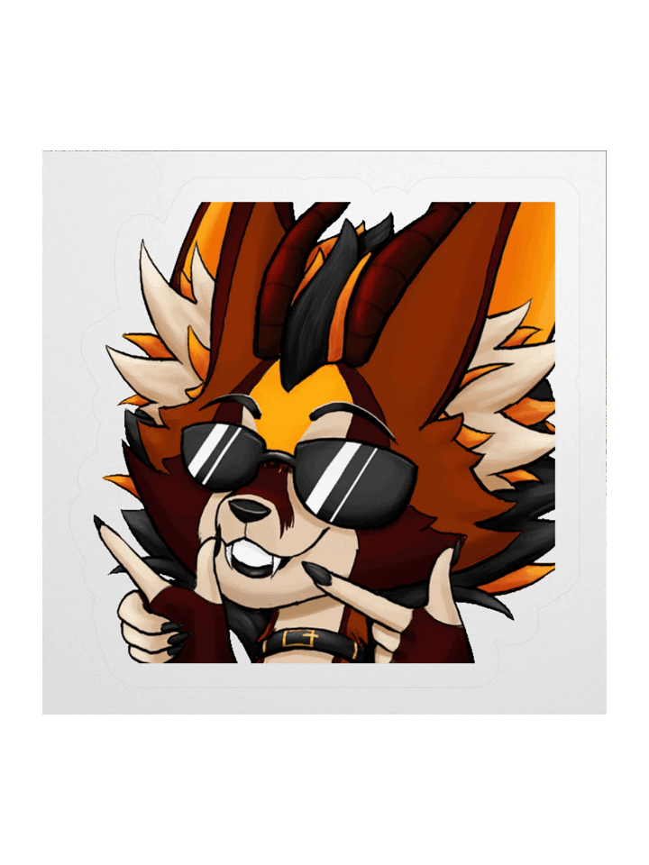 Lulu Foxmoth Fingerguns Sticker product image (2)