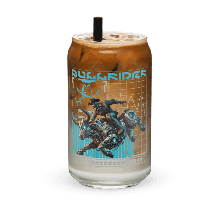 Cyber Punk Cowboy Bull-Riding Glass product image (6)