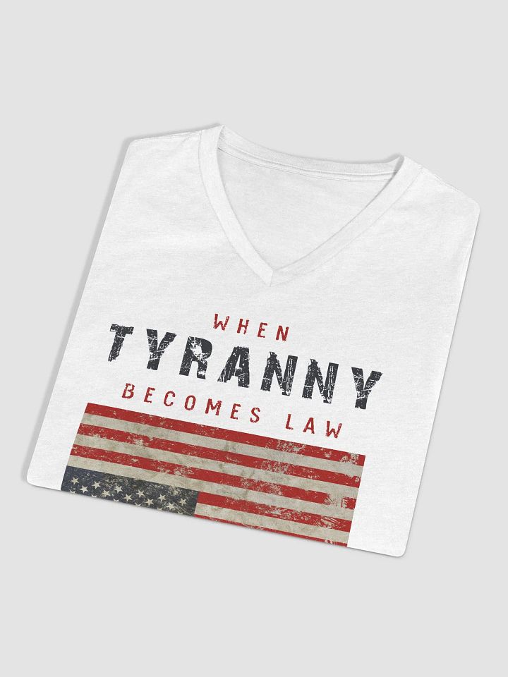 Tyranny / Resistance Women's Relaxed V-Neck T-Shirt - A product image (2)