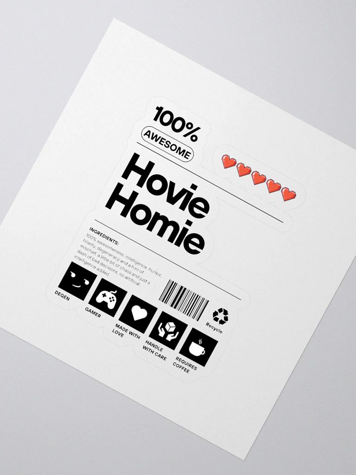 Hovie Homie Sticker product image (2)